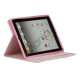 Stilet Microfiber Case Cover med stativ til Den Nye iPad 2 3 4 - Pink