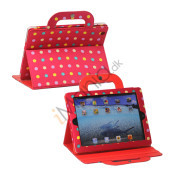 Polka Dot håndtaske Canvas Smart Cover til iPad 4. 3. 2nd Gen