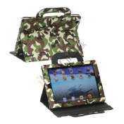 Camouflage Magnetisk Canvas Handbag Taske til iPad 4. 3. 2. generation