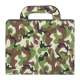 Camouflage Magnetisk Canvas Handbag Taske til iPad 4. 3. 2. generation