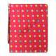 Farvelagt Polka Dot Canvas Smart Cover Holder til iPad 4. 3. 2nd Gen - Rød