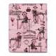 Fashion Lady PU Kunstlæder Stand Case Smart Cover til iPad 2 3 4 - Pink
