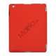 Slim Kunstlæder Smart Cover med holder til iPad 2. 3. 4. Gen - Rød