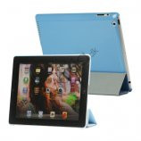 Folio Magnetisk PU Kunstlæder Taske Smart Cover til iPad 4. 3. 2nd Generation - Blue