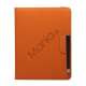 Drejes 360 grader, Folio Canvas Stand Case med Stylus til iPad 2. 3. 4. Generation - Orange