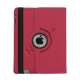 Drejes 360 grader, Folio Canvas Stand Case med Stylus til iPad 2. 3. 4. Generation - Rød