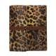 Leopard Kunstlæder Taske Stand med bælte og Spænde til iPad 2. 3. 4. Gen - Brun