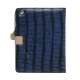 Hermes Folio Style Krokodille Kunstlæder Taske Cover Holder til iPad 2. 3. 4. Generation - Mørkeblå