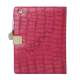 Hermes Folio Style Krokodille Kunstlæder Taske Cover Holder til iPad 2. 3. 4. Generation - Rose