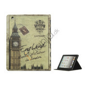 British Style Big Ben PU Leather Smart Cover Holder til iPad 2. 3. 4. Gen