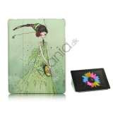 iPad 2 3 4 Stand Kunstlæder Smart Cover Doll Girl Lily