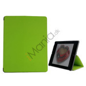 Premium Folio KunstKunstlæder Case med bælte Stand støvtæt Plug Etc til iPad 3:e 2nd Gen - Grøn