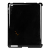 Smart Cover Companion Crystal Case til iPad 2 Den nye iPad 3rd Generation - Sort