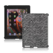 Flash Powder Zebra Smart Cover Companion Case til iPad 2. 3. 4. Gen - Sort