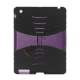 Snap-on Defender Case Cover med stativ til Den Nye iPad 2. 3. 4. Gen - Purple / Black