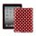 Polka Dot TPU Gel Case til Den Nye iPad 2. 3. 4. Gen - Hvid / Rød