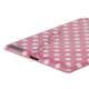 Polka Dot TPU Gel Case til Den Nye iPad 2. 3. 4. Gen - Hvid / Pink