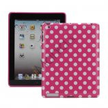 Polka Dot TPU Gel Case til Den Nye iPad 2. 3. 4. Gen - Hvid / Rose