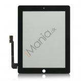 iPad 4 digitizer og glas, sort