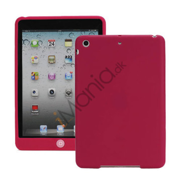 Blødt Silicone Case Cover med Chokolade Home Button til iPad Mini - Rose