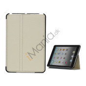 Slim Canvas Case Cover with Stand til iPad Mini - Hvid