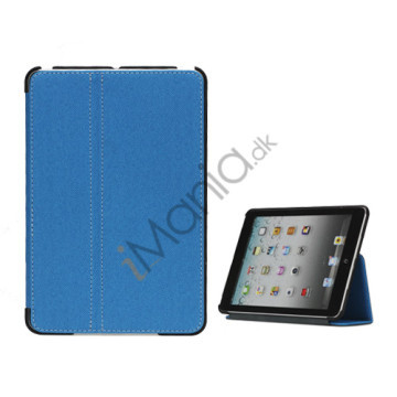 Slim Canvas Case Cover with Stand til iPad Mini - Baby Blå