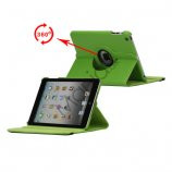 360 Degree Rotating PU Leather Case Cover Stand til iPad Mini - Grøn