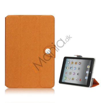 Grain Line PU Leather Stand Folio Case Cover til iPad Mini - Orange