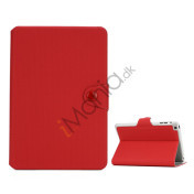 Fodbold Vein Magnetic Læder Stand Case til iPad Mini - Rød