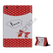 Rødhætte Folio PU Læder Case Cover med Stand til iPad Mini - Rød