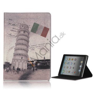 Det skæve tårn i Pisa PU Læder Stand Case Cover til iPad Mini