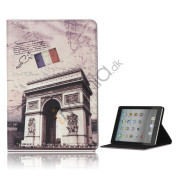 Frankrig triumfbuen PU Læder Stand Case Cover til iPad Mini