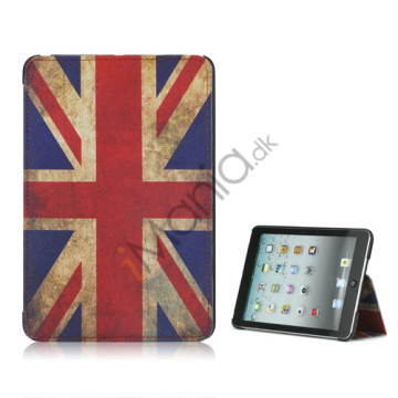 Retro Union Jack Flag Læder Stand Case Cover til iPad Mini