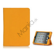 HOT Flip Magnetic PU Læder Stand Case Cover til iPad Mini - Orange