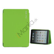 Magnetisk Cloth-Mønstret Læder Customized Stand Case til iPad Mini - Grøn