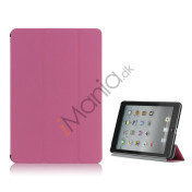 Smart Cover Leather Case Fold Magnetic Stand Holder til iPad Mini - Pink