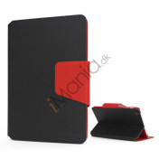 Magnetiske Smart Folio Læder Card Slots Stand Case Cover til iPad Mini - Sort