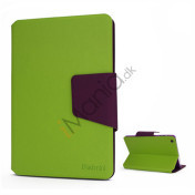 Magnetiske Smart Folio Læder Card Slots Stand Case Cover til iPad Mini - Grøn