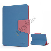 Magnetiske Smart Folio Læder Card Slots Stand Case Cover til iPad Mini - Baby Blå