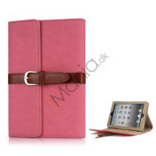 Bæltespænde Wake Sleep Funktion Stand Læder Cover til iPad Mini - Pink