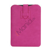 Slim Sleeve Pouch Lædertaske med trækflig til iPad Mini - Rose