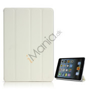 Ny Excellent Spider PU Læder Smart Cover Case Stand the iPad Mini - Hvid