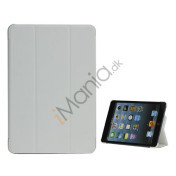 Smart Varmeafgivelse Design Folio Læder Stand Case til iPad Mini - Hvid