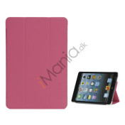 Smart Varmeafgivelse Design Folio Læder Stand Case til iPad Mini - Hvid / Rose