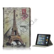 Europa Paris Eiffel Tower Print Retro Læder Bagside Case Stand the iPad Mini