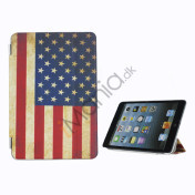 American USA National Flag Premium Læder og Hard Back Beskyttende Case til iPad Mini