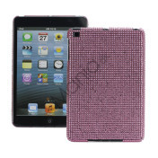 Sparkling Glitter Diamante Slim Hard Case Cover til iPad Mini - Pink