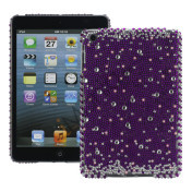 Shiny Lilla Rhinestone Diamond Pearl Hard Case til iPad Mini