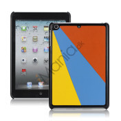 Colorful Triplex Leather Coated Hard Case Accessories til iPad Mini - Orange / Blå / Gul