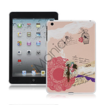 Flower og Bird Cage Beskyttende Plastic Case til iPad Mini